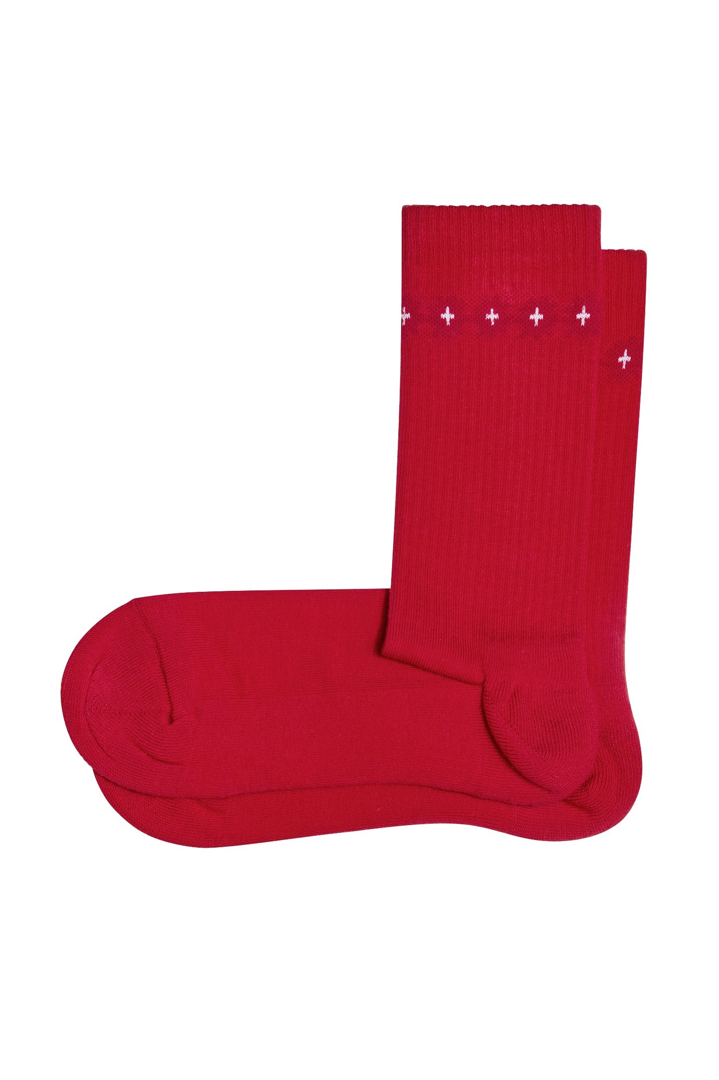 Chaussettes Fleurs Rouges